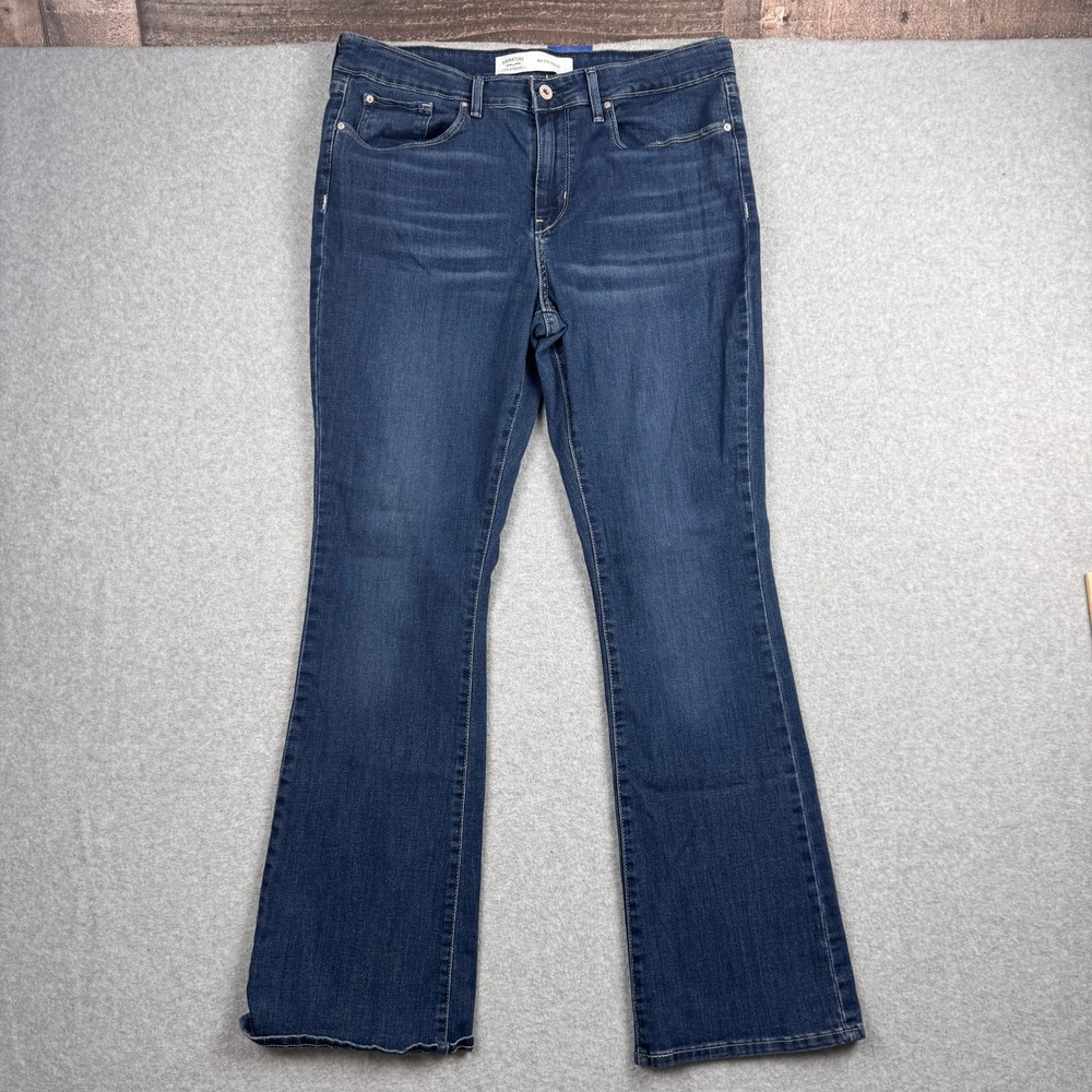 Levis Jeans Womens 12 Mid Rise Bootcut Signature Stretch Dark Wash 5 Pocket